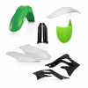 KIT PLÁSTICOS COMPLETO ACERBIS KAWASAKI KX-F 450 2012 BRANCO E VERDE